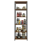 Estante Multiuso 59cm Marrón/Negro Madesa