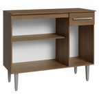 Aparador 105 cm 3 Puertas 1 Cajón Marrón Madesa