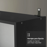 Estante Zapatera 3 Niveles Sin Puertas Negro