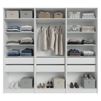Clóset Modular 240 cm 6 Puertas 6 Cajones Blanco Neo Madesa