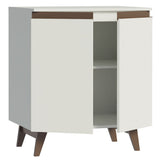 Mueble Estación de Café Reims 70 cm 2 Puertas Blanco