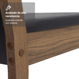 Juego de Comedor Mesa Encimera de Madera 8 Sillas Marrón/Negro Marisa