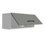 Gabinete Superior Multiuso 80 cm 1 Puerta Blanco/Gris Agata Madesa