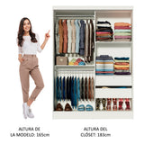 Clóset Infantil Nick 2 Puertas Corredizas Blanco