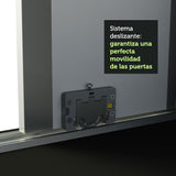 Clóset Matrimonial 100% MDF Royale 3 Puertas Corredizas con Espejos Negro/Marrón