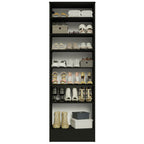 Estante Zapatera 60 cm 1 Puerta con 1 Espejo Negro Isis Madesa