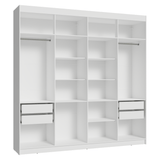 Clóset Matrimonial Venus 216 cm Sin Puertas 4 Cajones Blanco