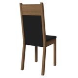 Kit 6 Sillas de Comedor Marrón/Negro 4280
