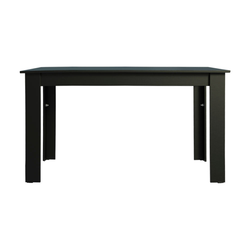 Mesa de Comedor Rectangular Encimera de Madera 5231 Negro