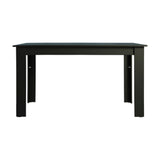 Mesa de Comedor Rectangular Encimera de Madera 5231 Negro