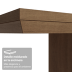 Mesa de Comedor 160 cm Marrón/Negro Madesa