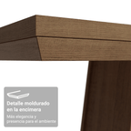 Mesa de Comedor 160 cm Marrón/Negro Madesa