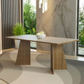 Mesa de Comedor 180 cm Marrón/Crema Madesa