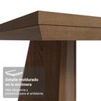 Mesa de Comedor 160 cm Marrón/Crema Madesa
