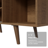 Mueble para TV hasta 65 Pulgadas con Patas Marrón/Negro Dubai