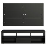 Mueble para TV y Panel Hasta 65" Negro Orlando