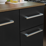 Cocina Compacta 120cm Marron/Negro Easy
