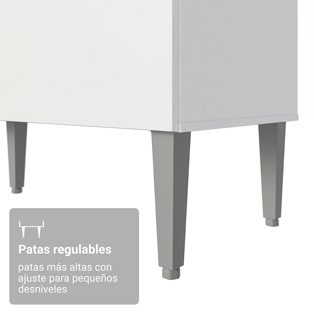 Cocina Compacta 120 cm Blanco Life Madesa