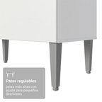 Cocina Compacta 120 cm Blanco Life Madesa