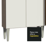 Cocina Integral Emilly Hit 261cm Marrón/Blanco