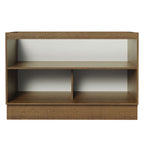 Gabinete Bajo 120 cm 2 Puertas Sin Encimera Marrón/Negro Glamy Madesa