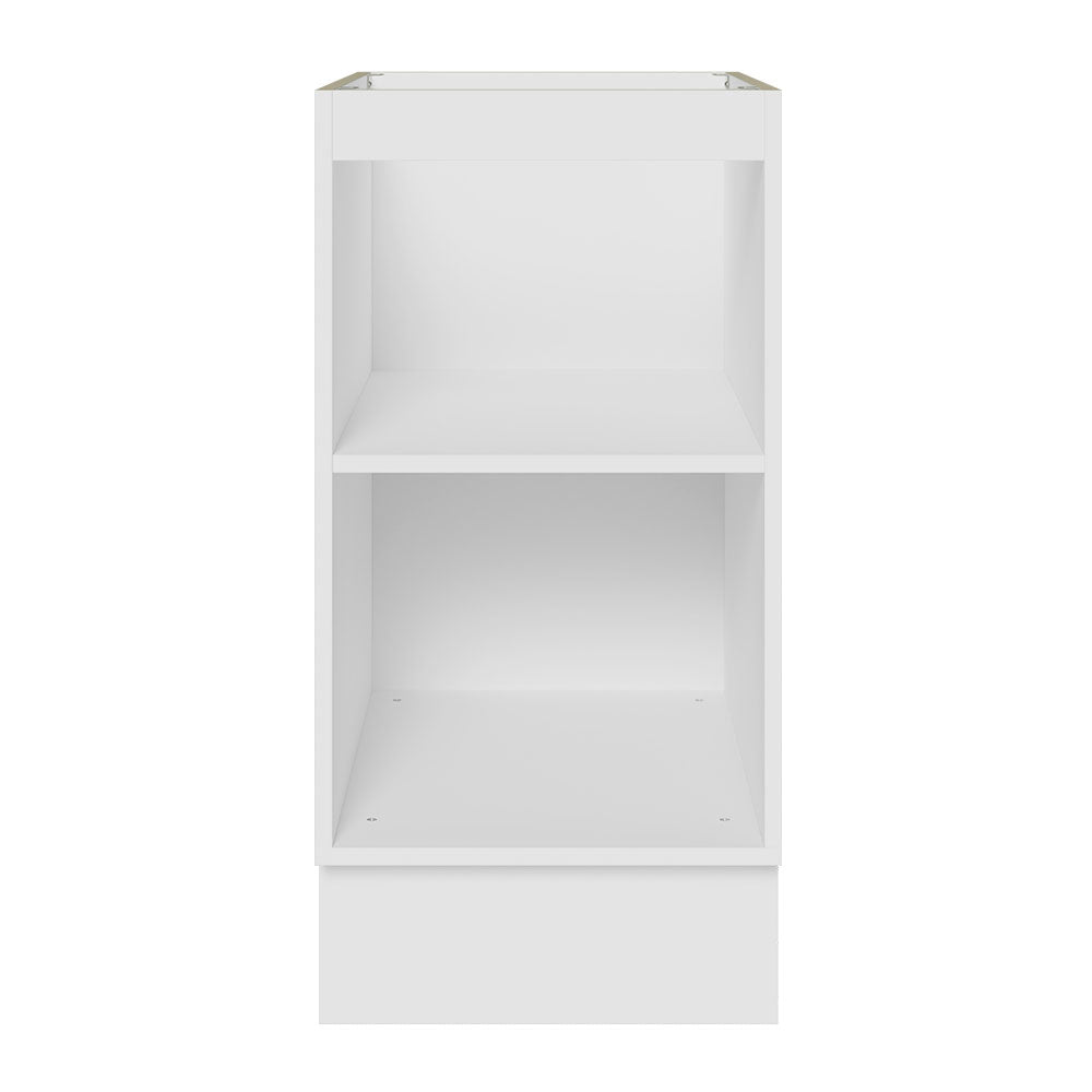 Gabinete Bajo 40 cm 1 Puerta Sin Encimera Blanco/Marrón Glamy Madesa