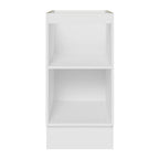 Gabinete Bajo 40 cm 1 Puerta Sin Encimera Blanco/Marrón Glamy Madesa