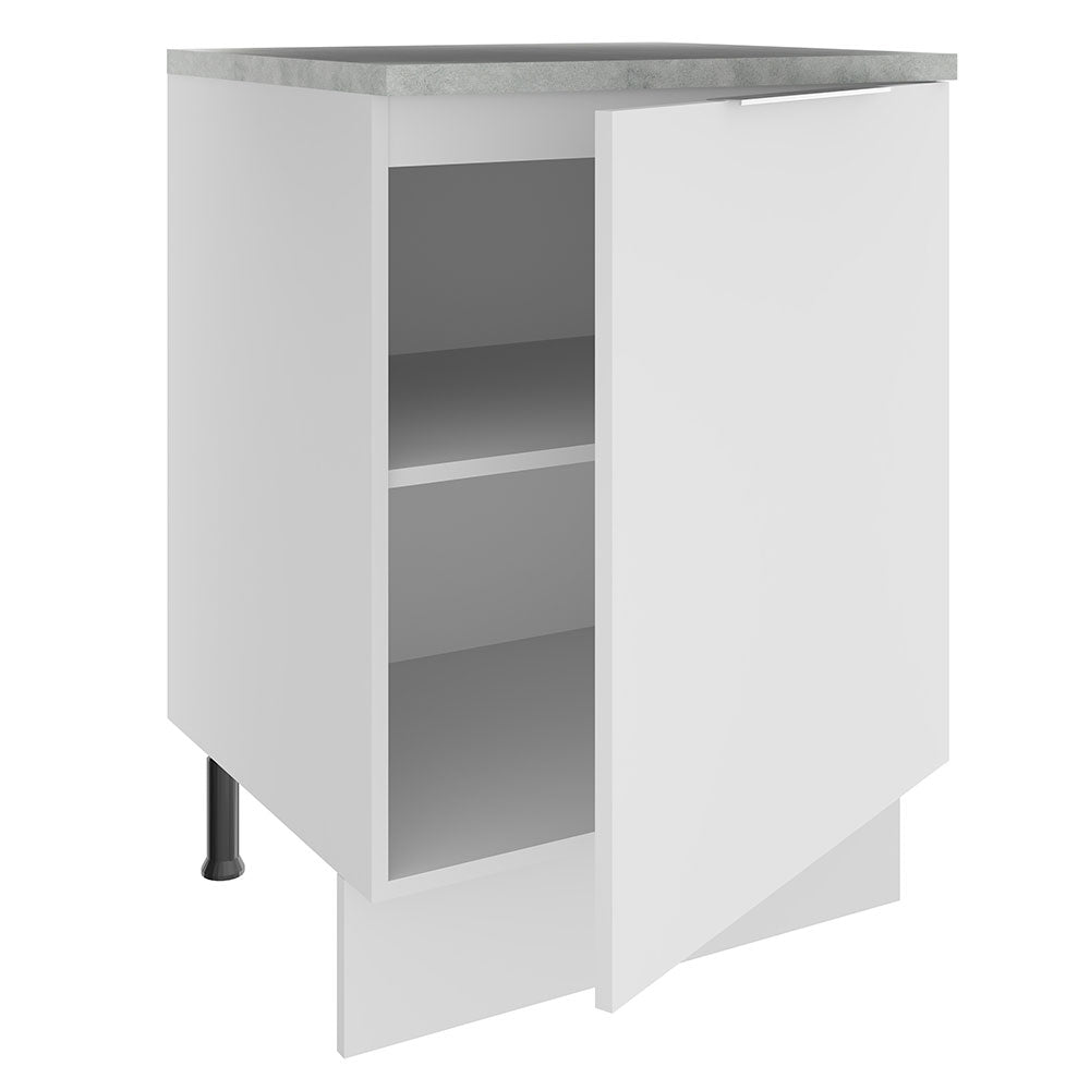 Gabinete Bajo 60 cm 1 Puerta Blanco Stella Madesa