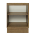 Gabinete Bajo 60 cm 1 Puerta Sin Encimera Marrón/Blanco Stella Madesa
