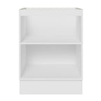 Gabinete Bajo 60 cm 1 Puerta Sin Encimera Blanco/Marrón Glamy Madesa