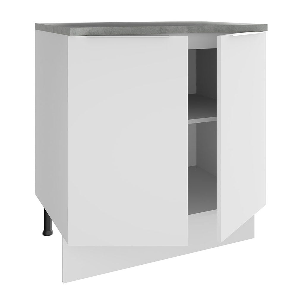 Gabinete Bajo 70 cm 2 Puertas Blanco Stella Madesa