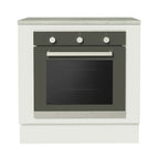 Gabinete Bajo para Horno de Empotrar 80 cm Blanco Agata, Glamy y Lux Madesa