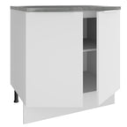 Gabinete Bajo 80 cm 2 Puertas Blanco Stella Madesa