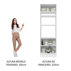 Mueble para Horno 70 cm 3 Puertas Blanco Glamy Madesa