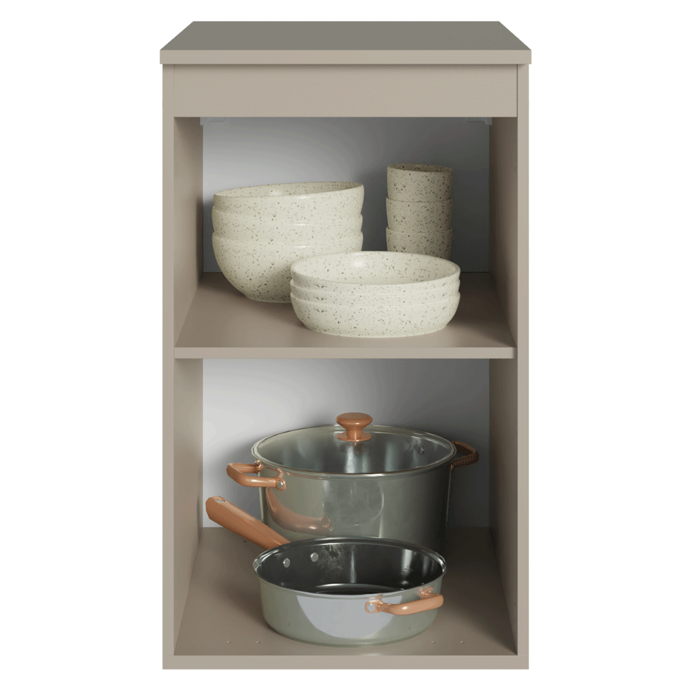 Gabinete Bajo 40 cm 1 Puerta Sin Patas Nice Crema