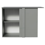 Gabinete Bajo de Esquina 1 Puerta Sin Patas Nice Gris
