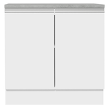 Gabinete Bajo 80 cm 2 Puertas Blanco Glamy