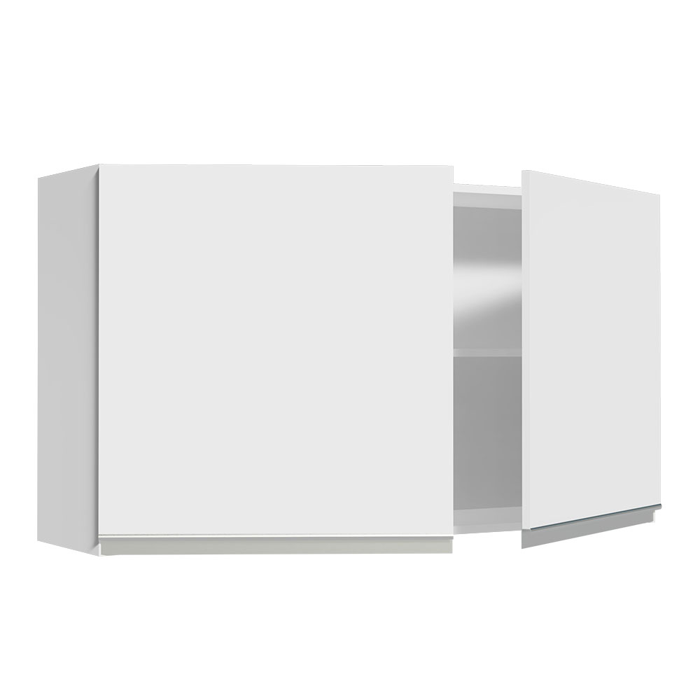 Gabinete Superior 120 cm 2 Puertas Glamy Blanco