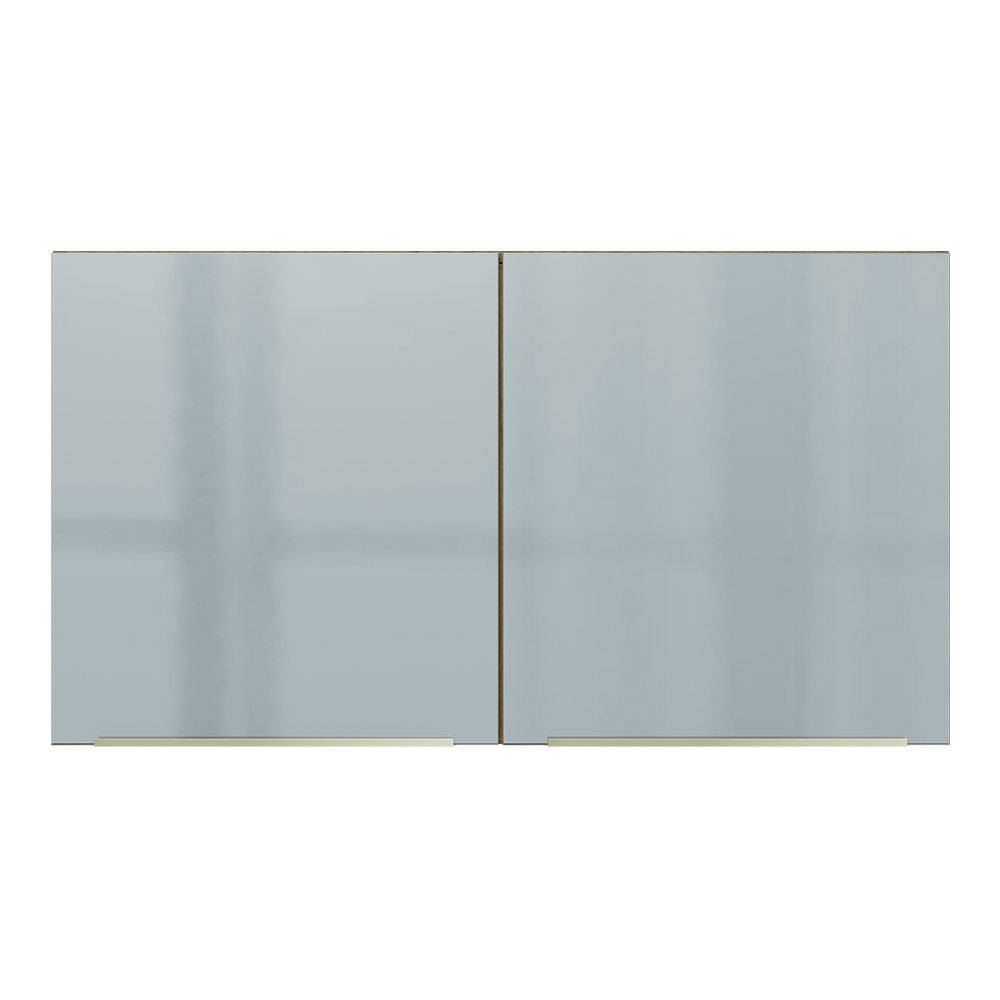 Gabinete Superior 120 cm 2 Puertas Marrón/Gris Lux Madesa