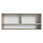Gabinete Superior 120 cm 2 Puertas Corredizas de Vidrio 1 Nicho Crema Nice Madesa 01