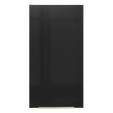 Gabinete Superior 35 cm 1 Puerta Lux Marrón/Negro