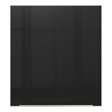 Gabinete Superior 60 cm 1 Puerta Lux Marrón/Negro