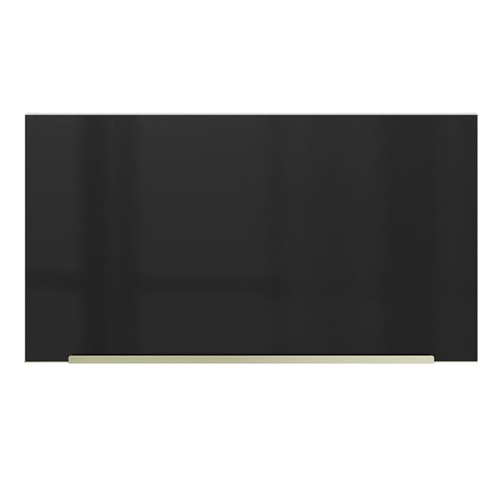 Gabinete Superior 60 cm 1 Puerta Abatible Blanco/Negro Lux Madesa