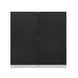 Gabinete Superior 70 cm 2 Puertas Blanco/Negro Glamy