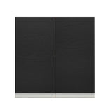 Gabinete Superior 70 cm 2 Puertas Marrón/Negro Glamy