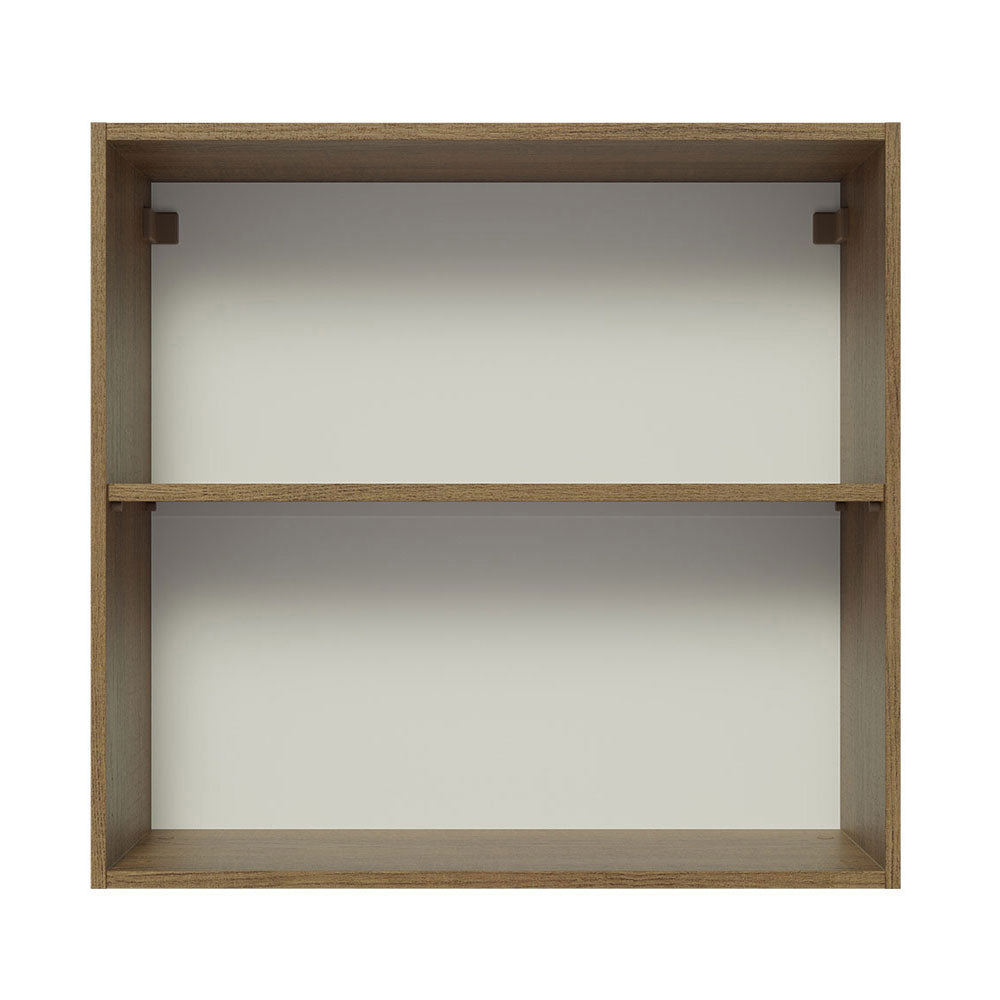 Gabinete Superior 70 cm 2 Puertas Marrón/Negro Lux Madesa