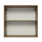 Gabinete Superior 70 cm 2 Puertas Marrón/Negro Lux Madesa