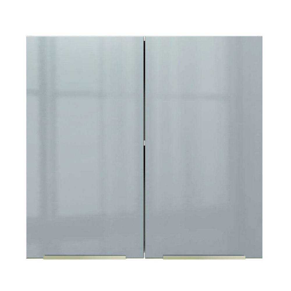 Gabinete Superior 70 cm 2 Puertas Lux Blanco/Gris