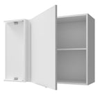 Gabinete Superior Esquinero 94 cm 1 Puerta Blanco Stella Madesa