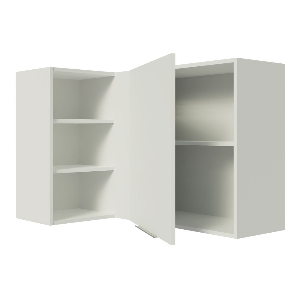 Gabinete Superior Esquinero 166 cm 1 Puerta 3 Nichos Blanco Stella Madesa